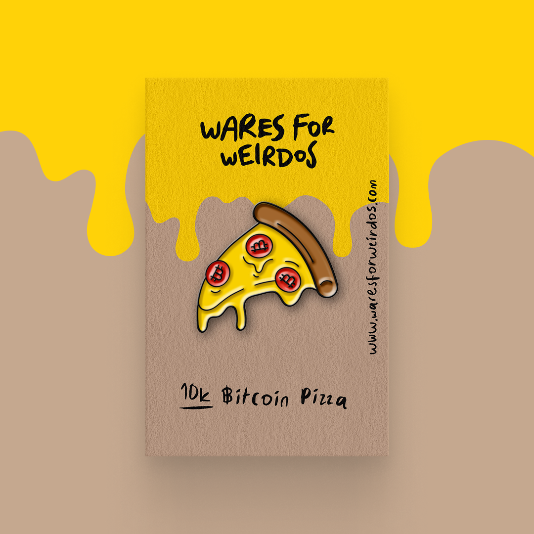10k Bitcoin Pizza - Enamel Pin